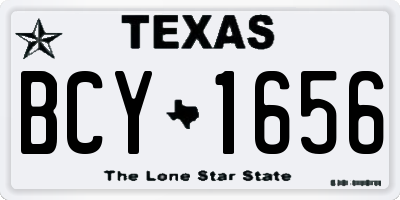 TX license plate BCY1656