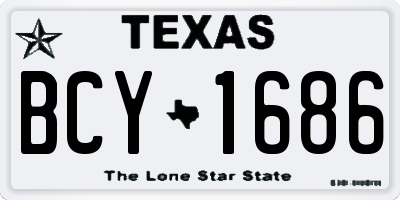 TX license plate BCY1686