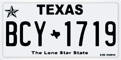 TX license plate BCY1719