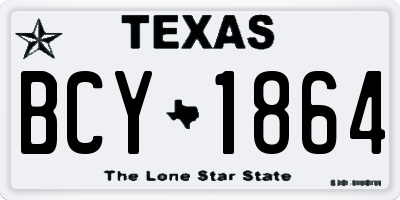 TX license plate BCY1864