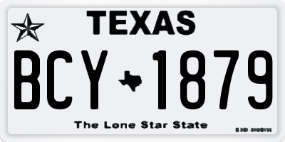 TX license plate BCY1879
