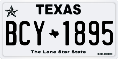 TX license plate BCY1895