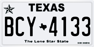 TX license plate BCY4133