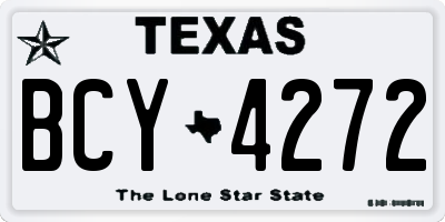 TX license plate BCY4272