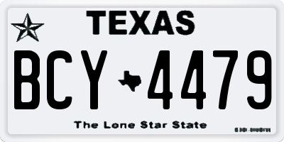TX license plate BCY4479