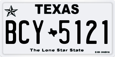 TX license plate BCY5121