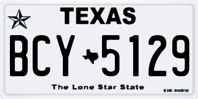 TX license plate BCY5129