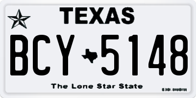 TX license plate BCY5148