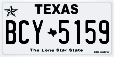 TX license plate BCY5159