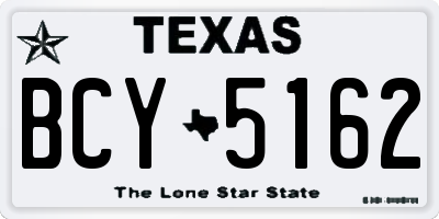 TX license plate BCY5162