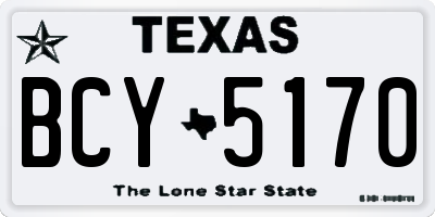 TX license plate BCY5170