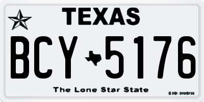 TX license plate BCY5176