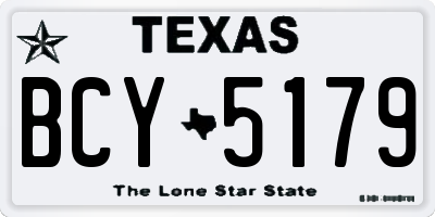 TX license plate BCY5179