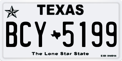 TX license plate BCY5199