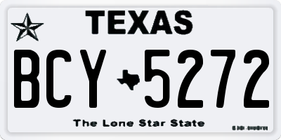 TX license plate BCY5272