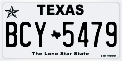 TX license plate BCY5479