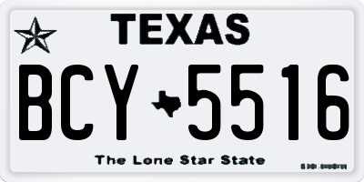 TX license plate BCY5516