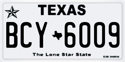 TX license plate BCY6009