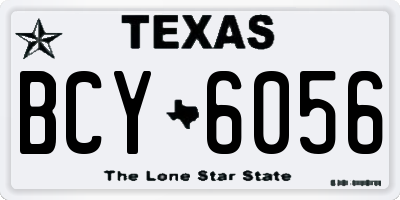 TX license plate BCY6056