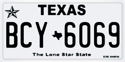 TX license plate BCY6069