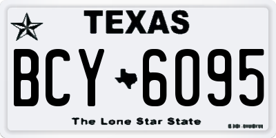 TX license plate BCY6095