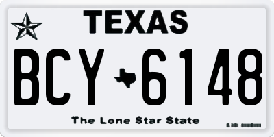 TX license plate BCY6148