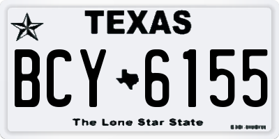 TX license plate BCY6155