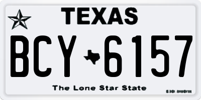 TX license plate BCY6157