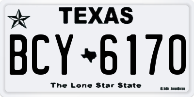 TX license plate BCY6170