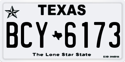TX license plate BCY6173