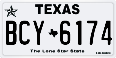 TX license plate BCY6174