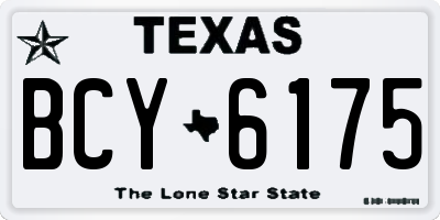TX license plate BCY6175