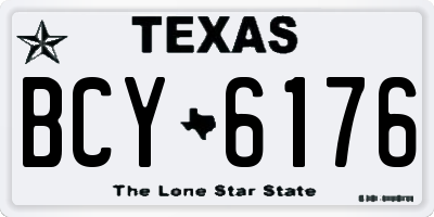 TX license plate BCY6176