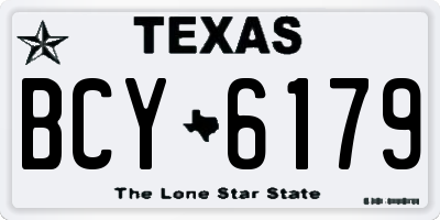 TX license plate BCY6179