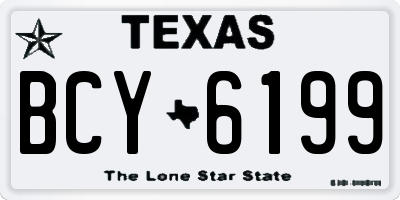 TX license plate BCY6199