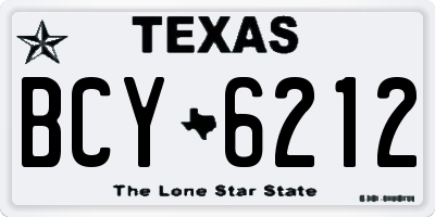 TX license plate BCY6212