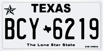 TX license plate BCY6219