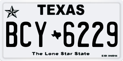 TX license plate BCY6229