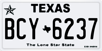 TX license plate BCY6237