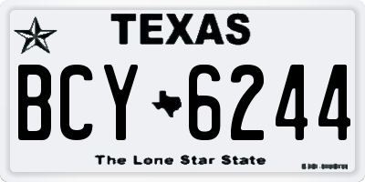 TX license plate BCY6244