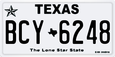 TX license plate BCY6248