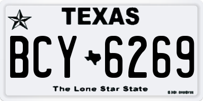 TX license plate BCY6269