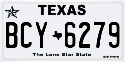TX license plate BCY6279