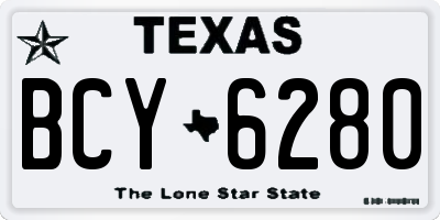 TX license plate BCY6280
