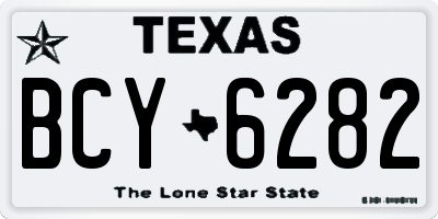 TX license plate BCY6282