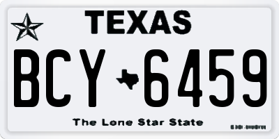 TX license plate BCY6459