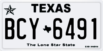 TX license plate BCY6491