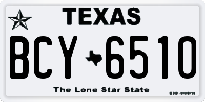 TX license plate BCY6510
