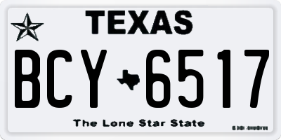 TX license plate BCY6517