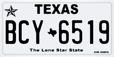 TX license plate BCY6519
